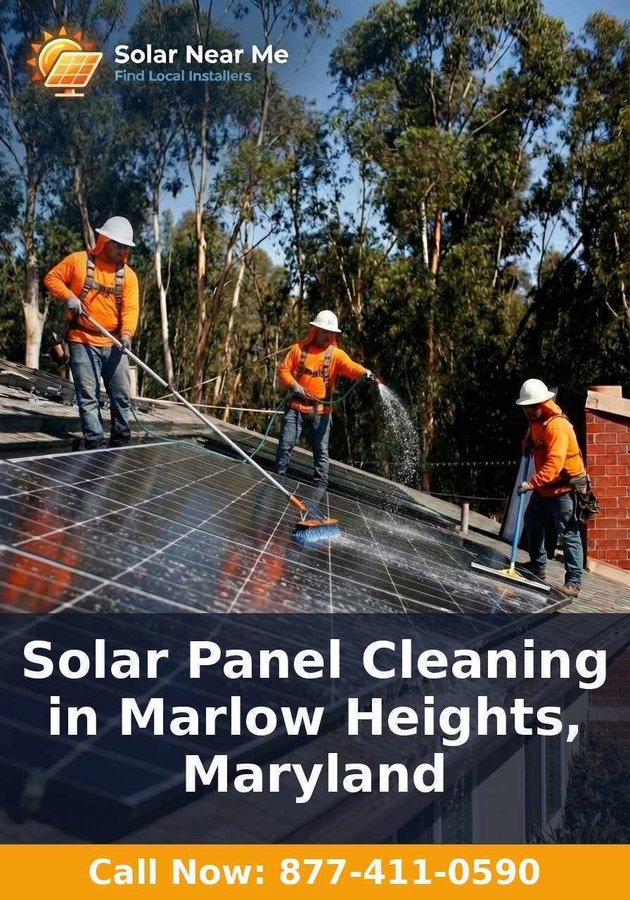 Solar Panel Cleaning in Marlow Heights, Maryland