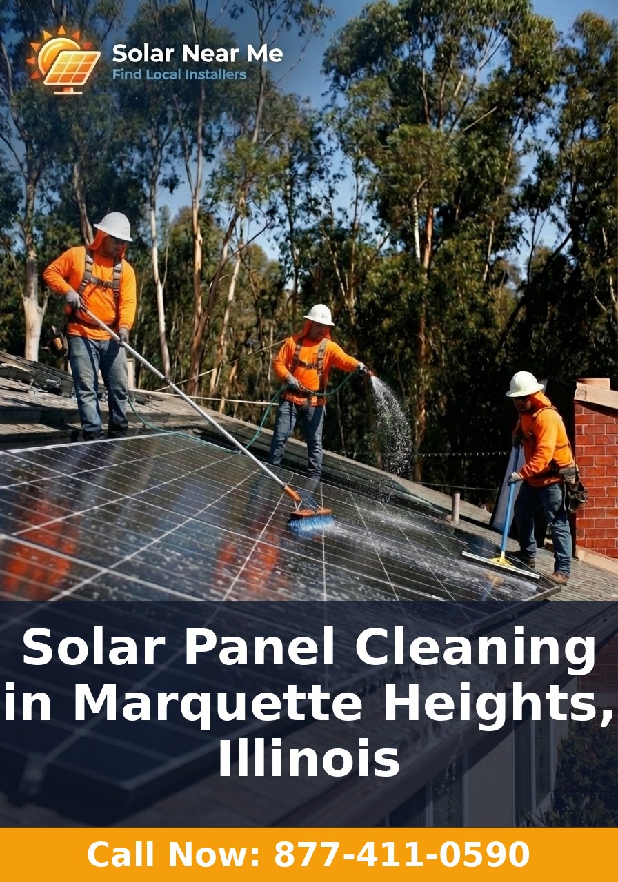 Solar Panel Cleaning in Marquette Heights, Illinois