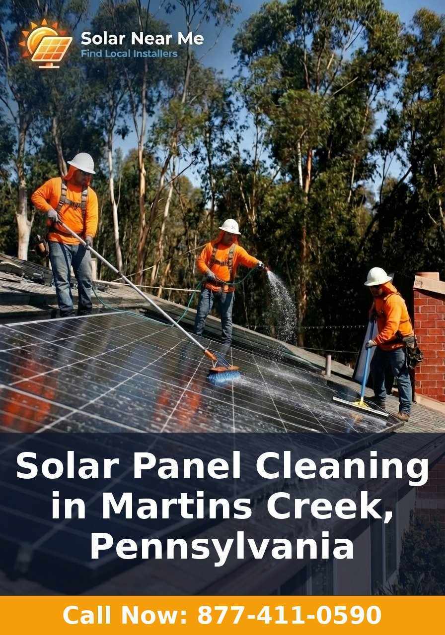 Solar Panel Cleaning in Martins Creek, Pennsylvania