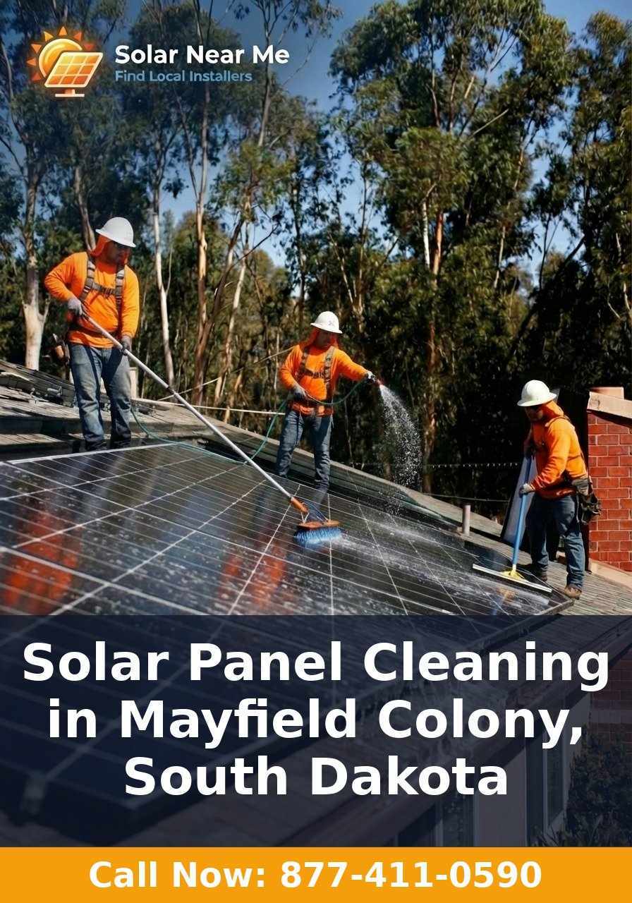 Solar Panel Cleaning in Mayfield Colony, South Dakota