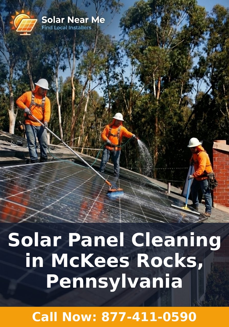 Solar Panel Cleaning in McKees Rocks, Pennsylvania