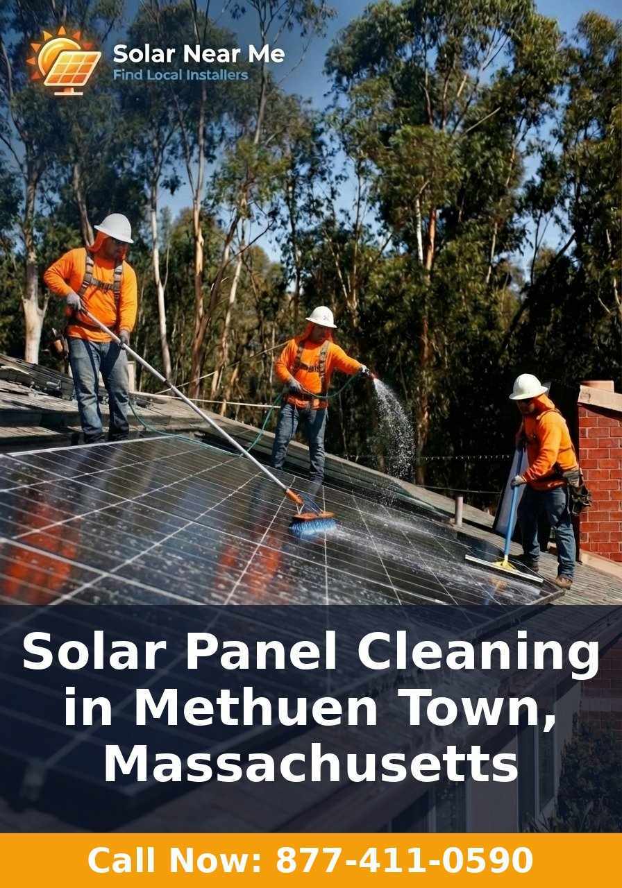 Solar Panel Cleaning in Methuen Town, Massachusetts