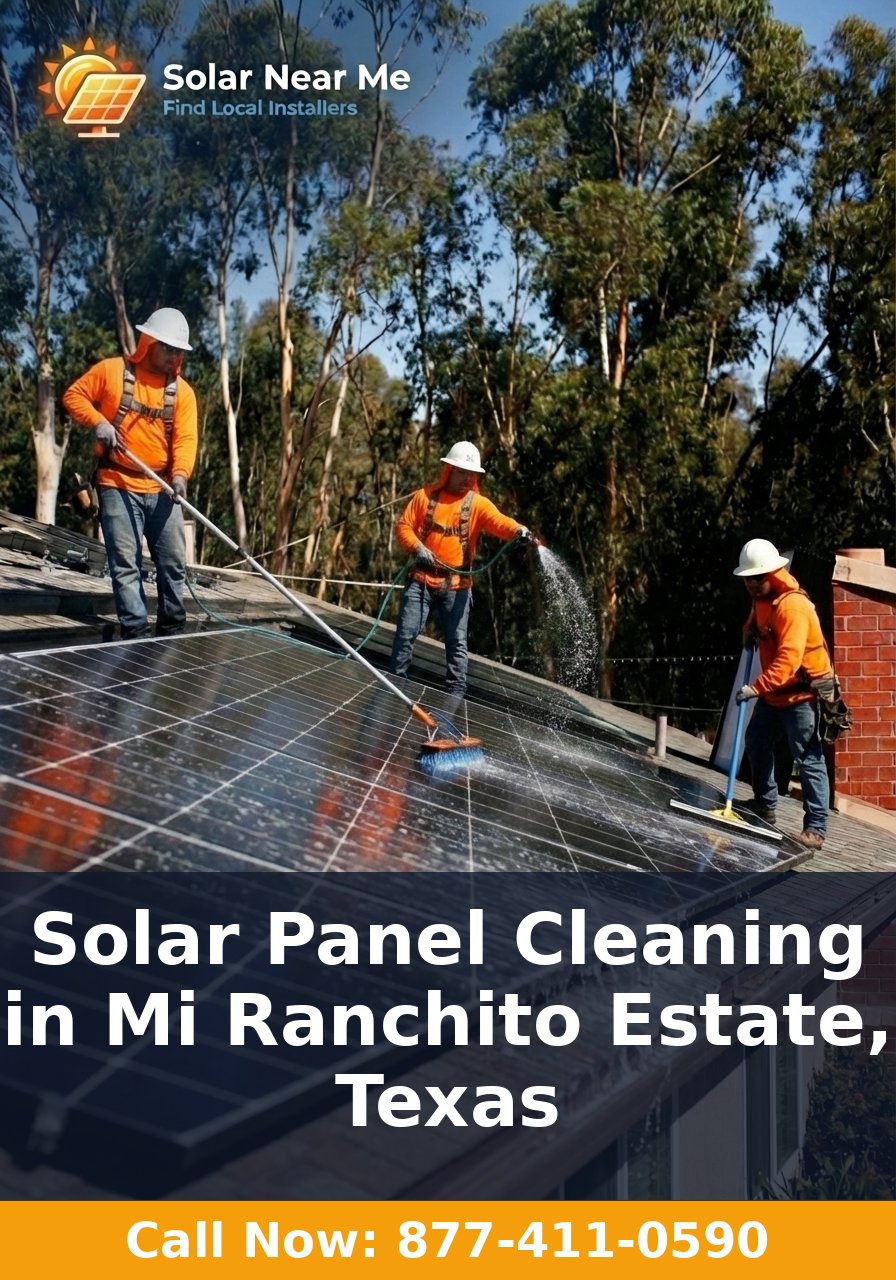 Solar Panel Cleaning in Mi Ranchito Estate, Texas