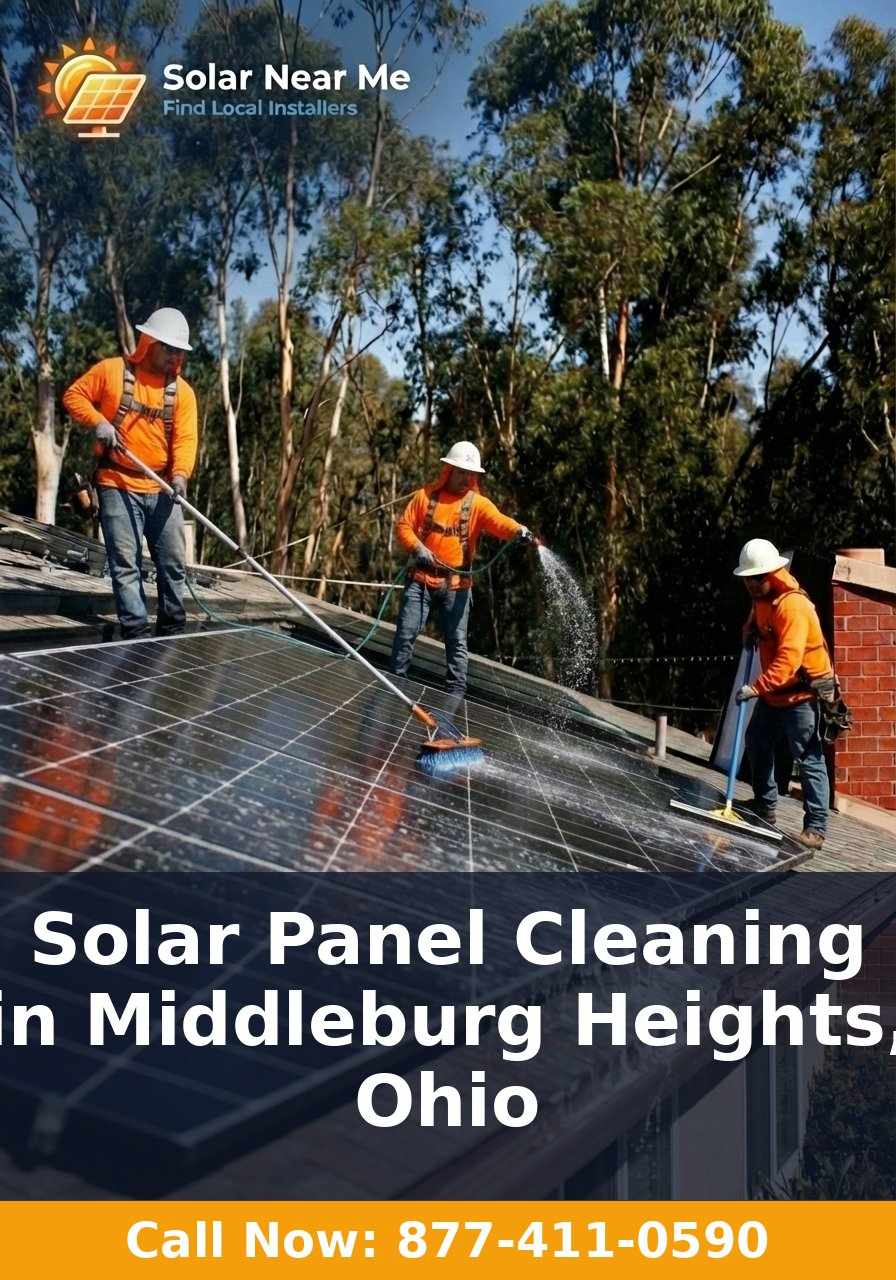 Solar Panel Cleaning in Middleburg Heights, Ohio