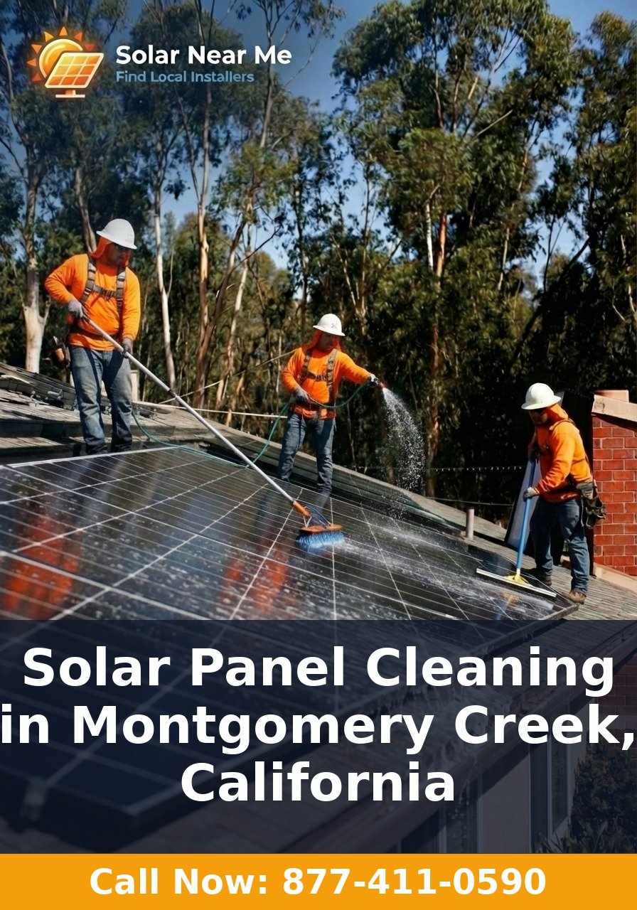 Solar Panel Cleaning in Montgomery Creek, California