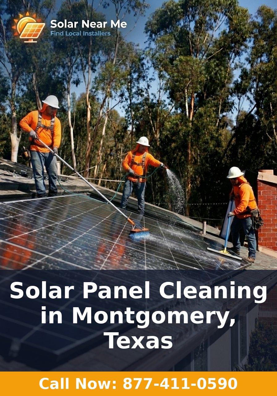 Solar Panel Cleaning in Montgomery, Texas