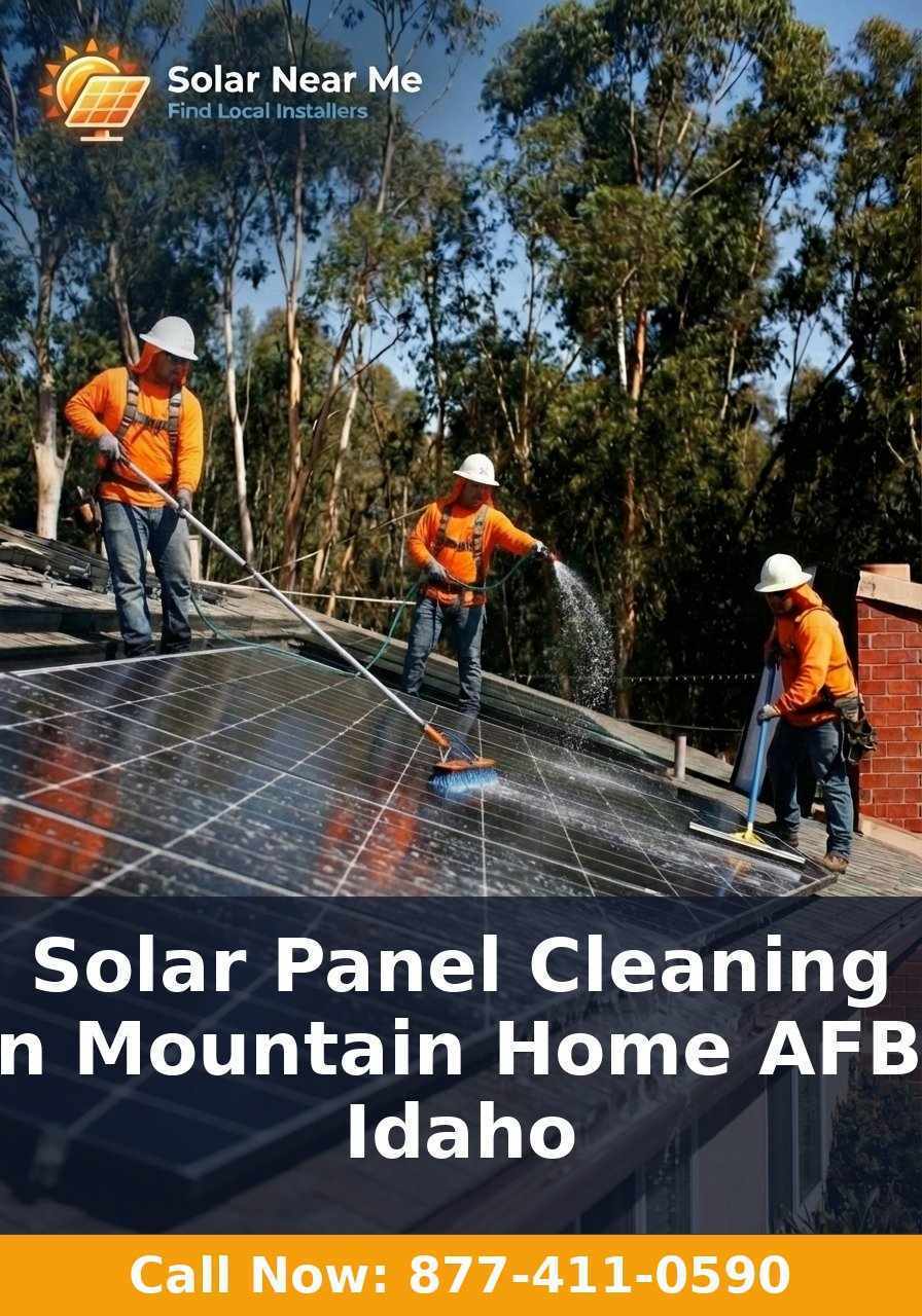 Solar Panel Cleaning in Mountain Home AFB, Idaho