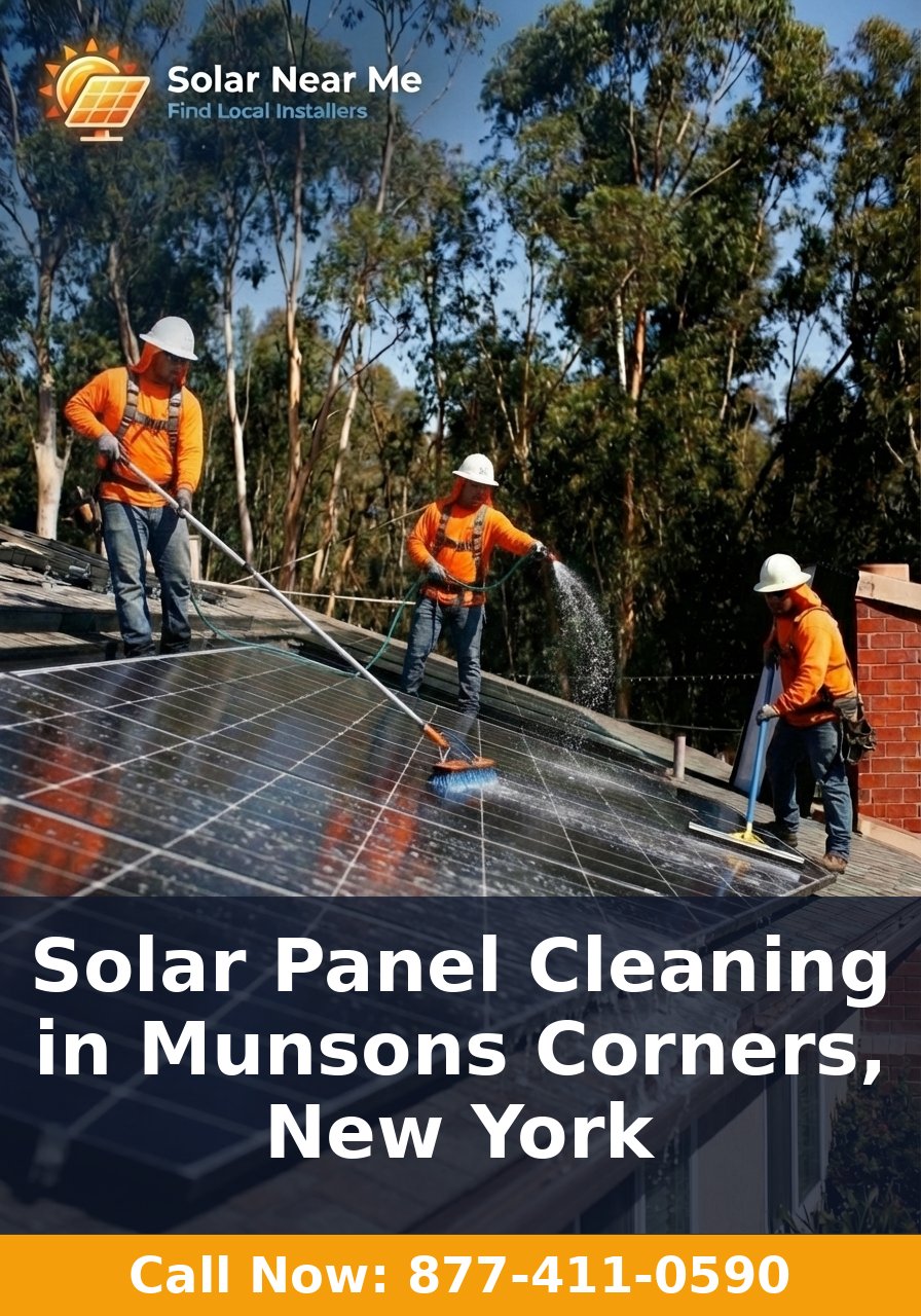 Solar Panel Cleaning in Munsons Corners, New York