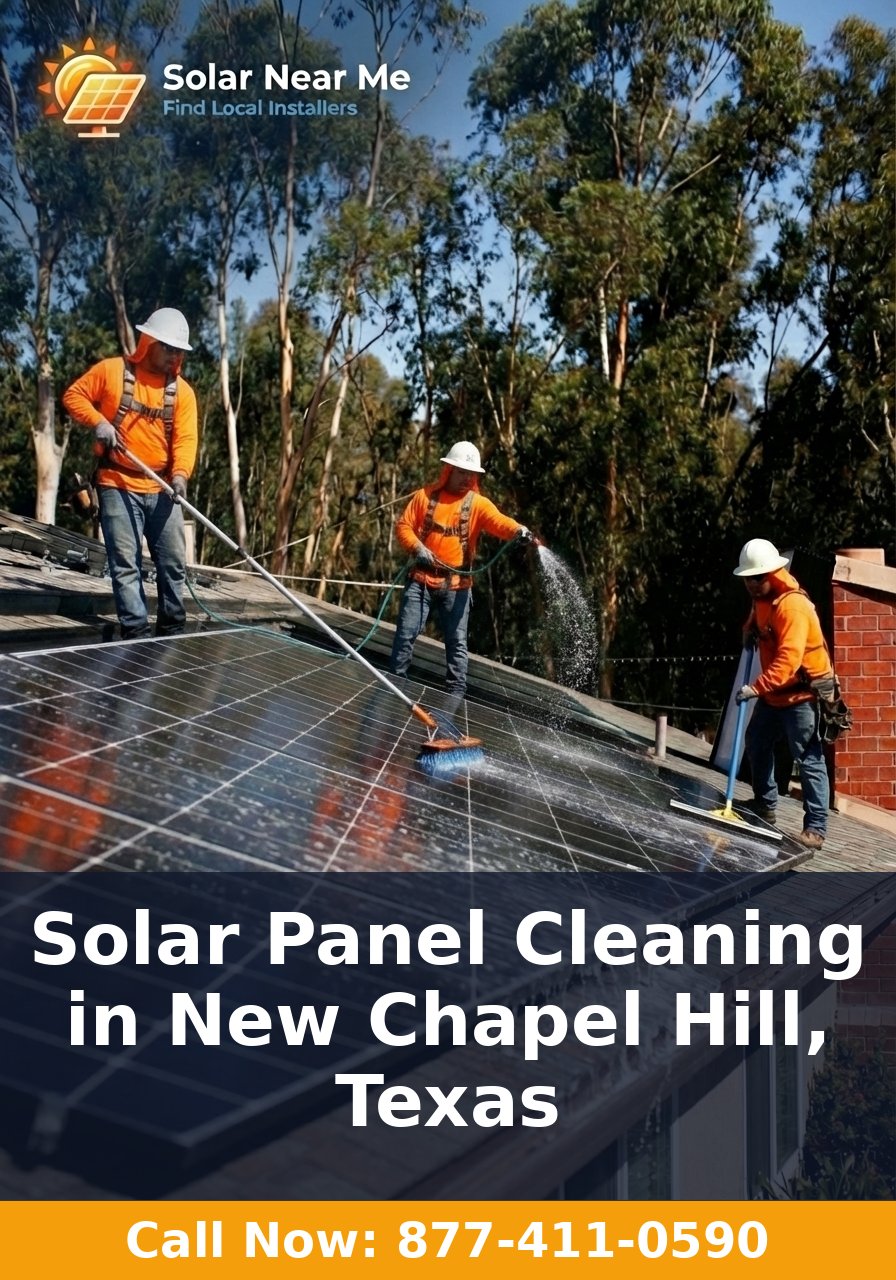 Solar Panel Cleaning in New Chapel Hill, Texas