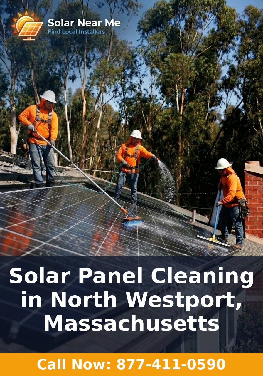 Solar Panel Cleaning in North Westport, Massachusetts