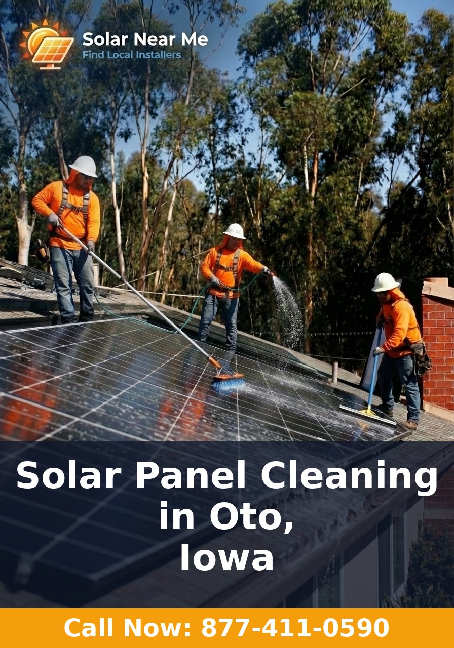 Solar Panel Cleaning in Oto, Iowa