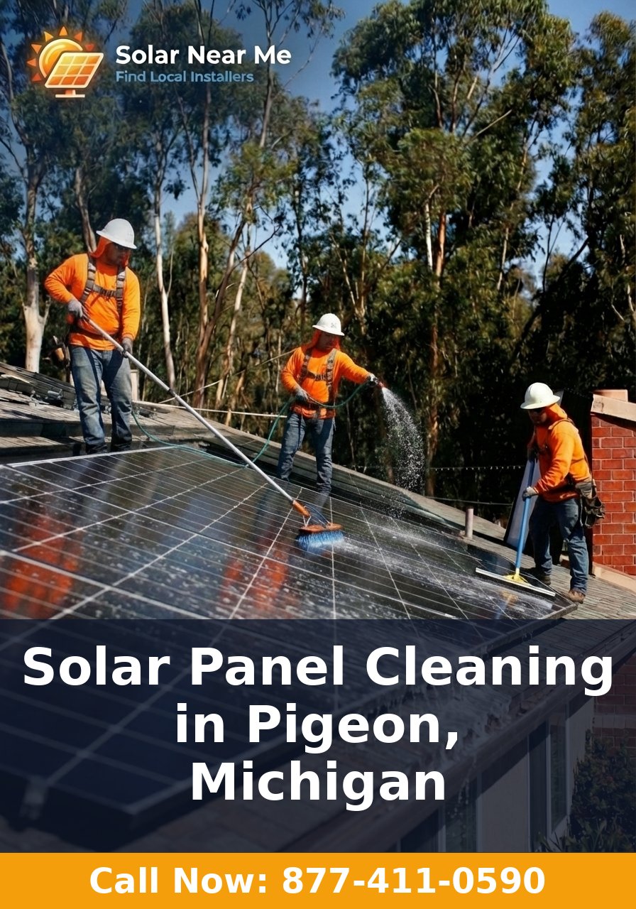 Solar Panel Cleaning in Pigeon, Michigan