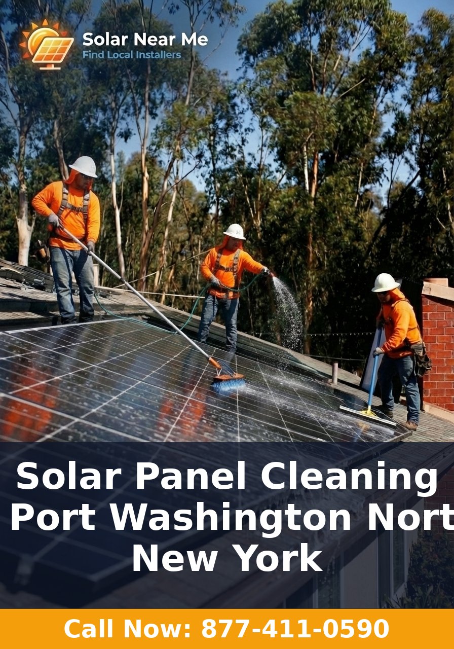 Solar Panel Cleaning in Port Washington North, New York
