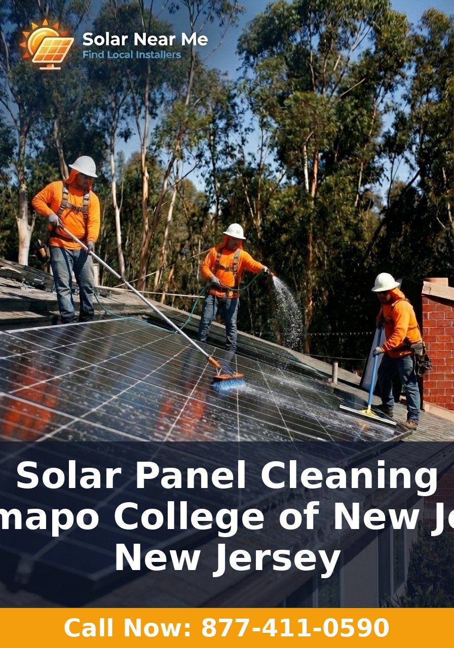 Solar Panel Cleaning in Ramapo College of New Jersey, New Jersey