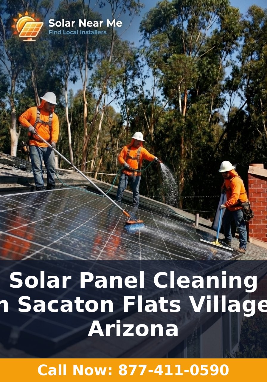 Solar Panel Cleaning in Sacaton Flats Village, Arizona