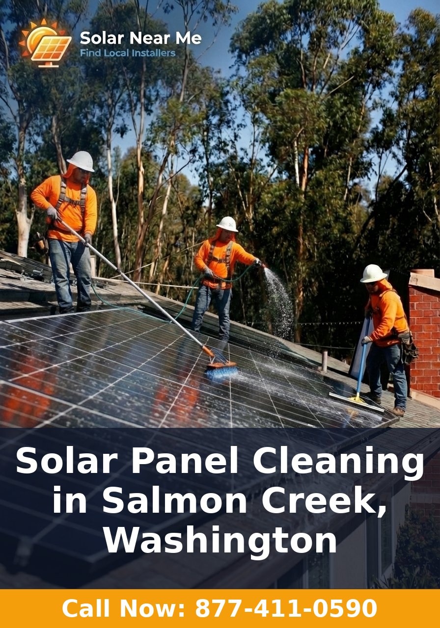 Solar Panel Cleaning in Salmon Creek, Washington
