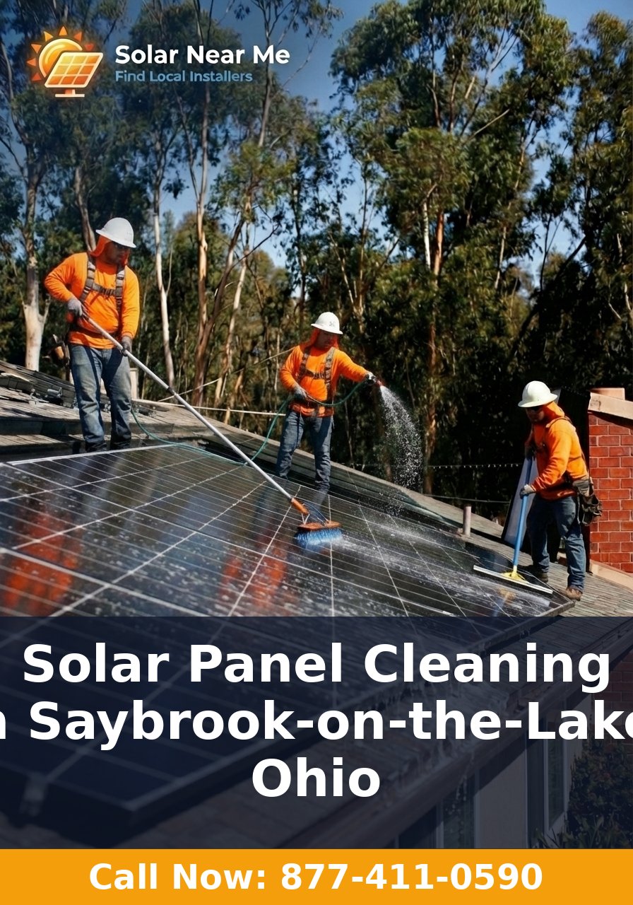 Solar Panel Cleaning in Saybrook-on-the-Lake, Ohio