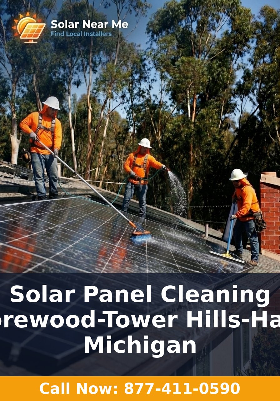 Solar Panel Cleaning in Shorewood-Tower Hills-Harbert, Michigan