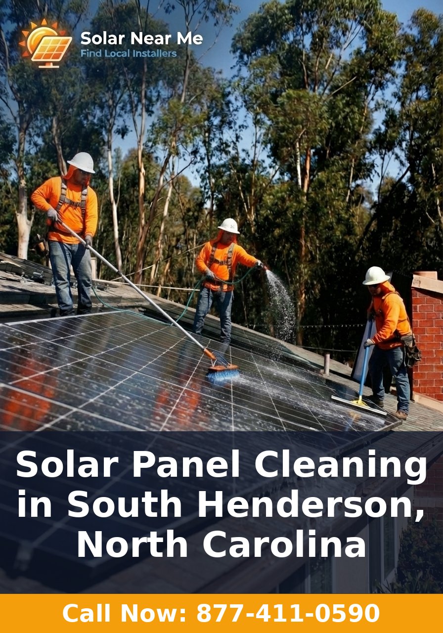 Solar Panel Cleaning in South Henderson, North Carolina