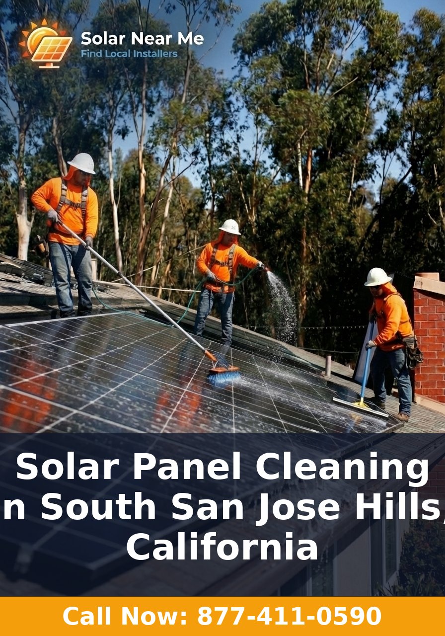 Solar Panel Cleaning in South San Jose Hills, California