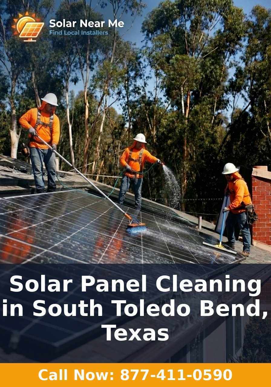 Solar Panel Cleaning in South Toledo Bend, Texas