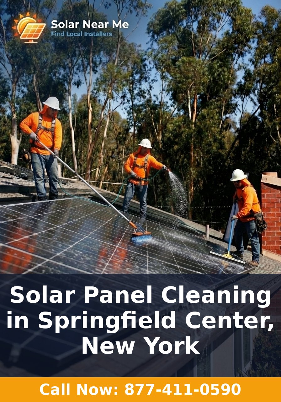 Solar Panel Cleaning in Springfield Center, New York