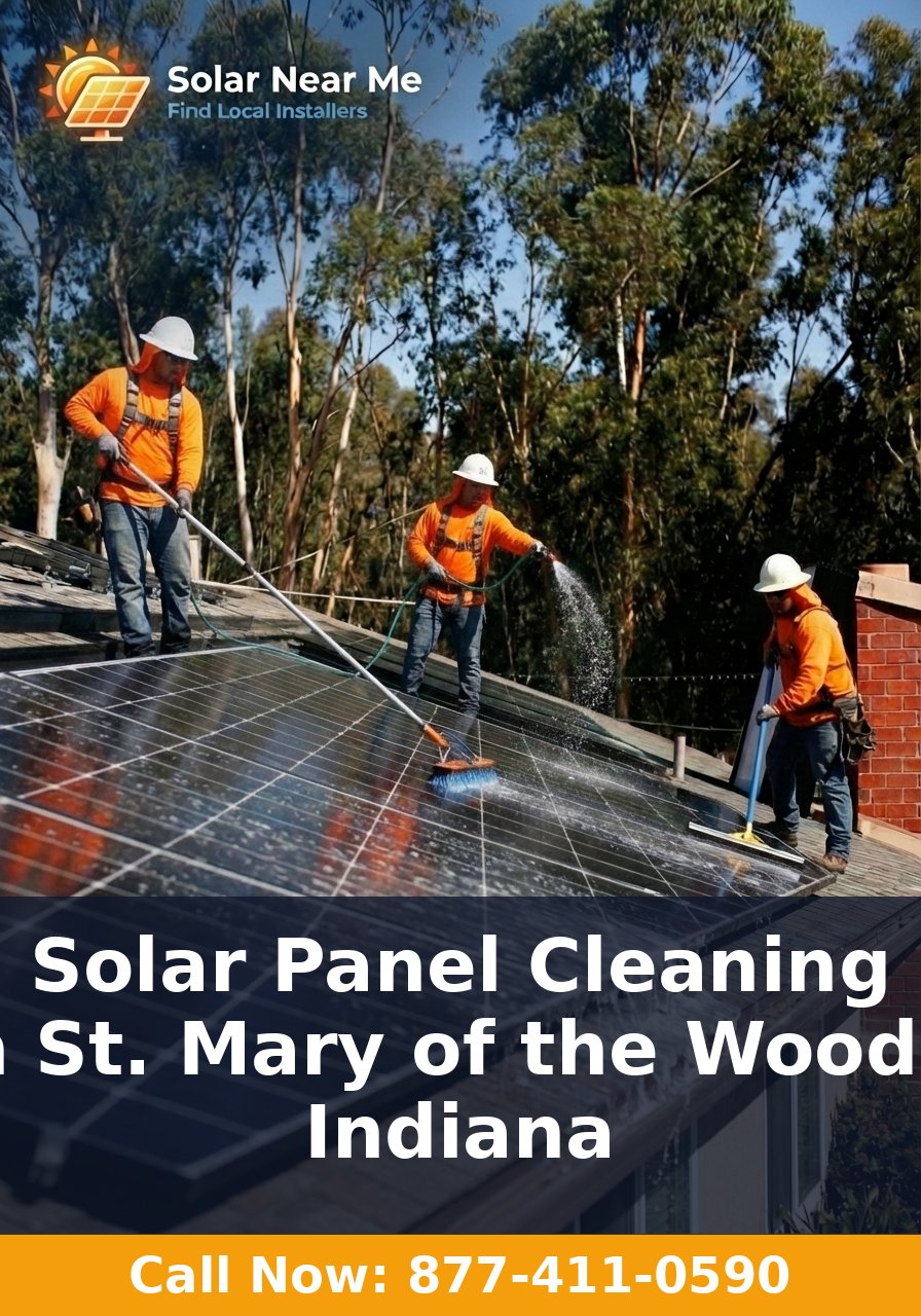 Solar Panel Cleaning in St. Mary of the Woods, Indiana