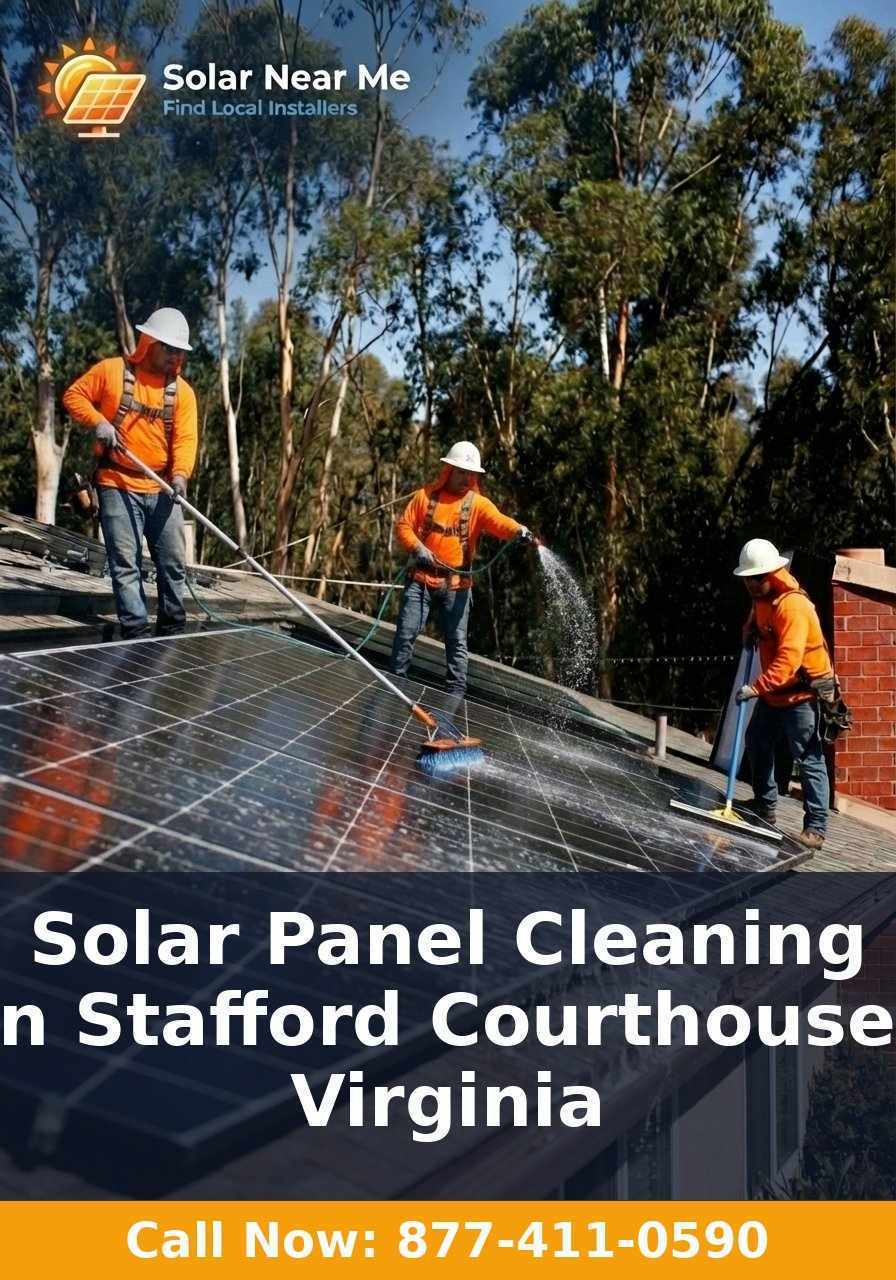 Solar Panel Cleaning in Stafford Courthouse, Virginia