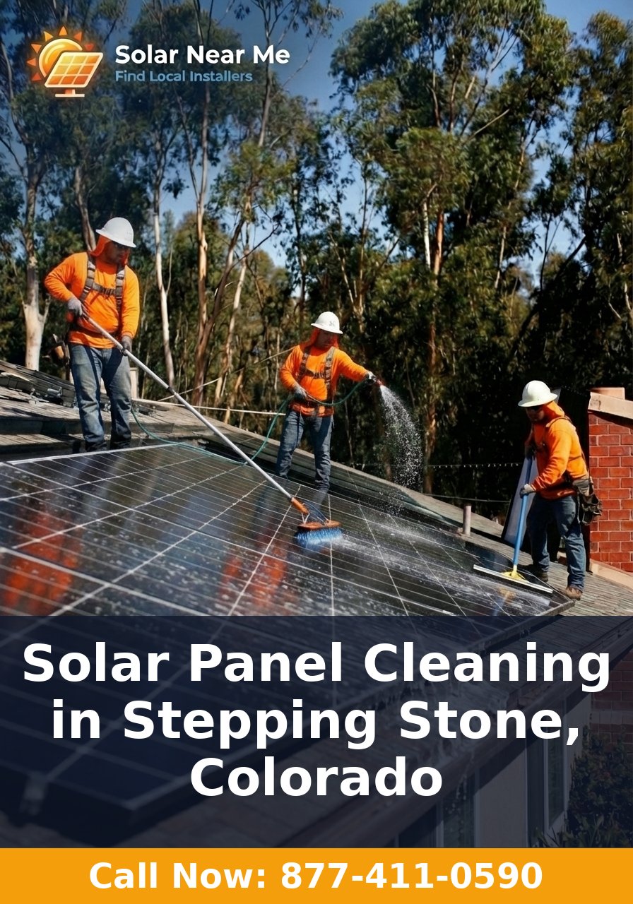 Solar Panel Cleaning in Stepping Stone, Colorado