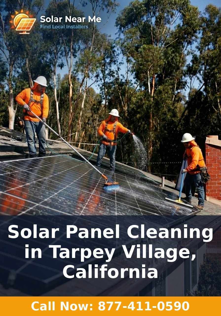 Solar Panel Cleaning in Tarpey Village, California