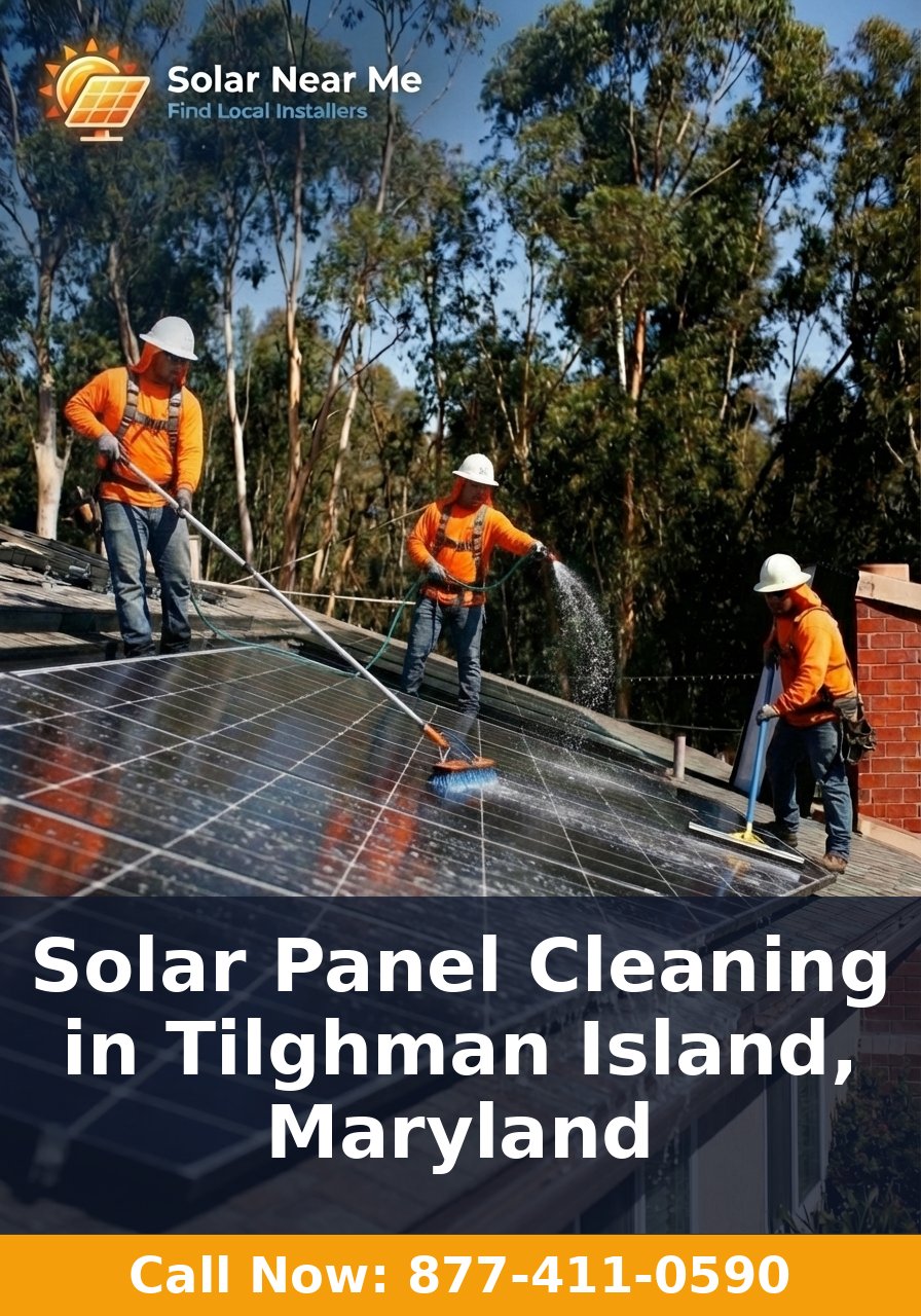 Solar Panel Cleaning in Tilghman Island, Maryland