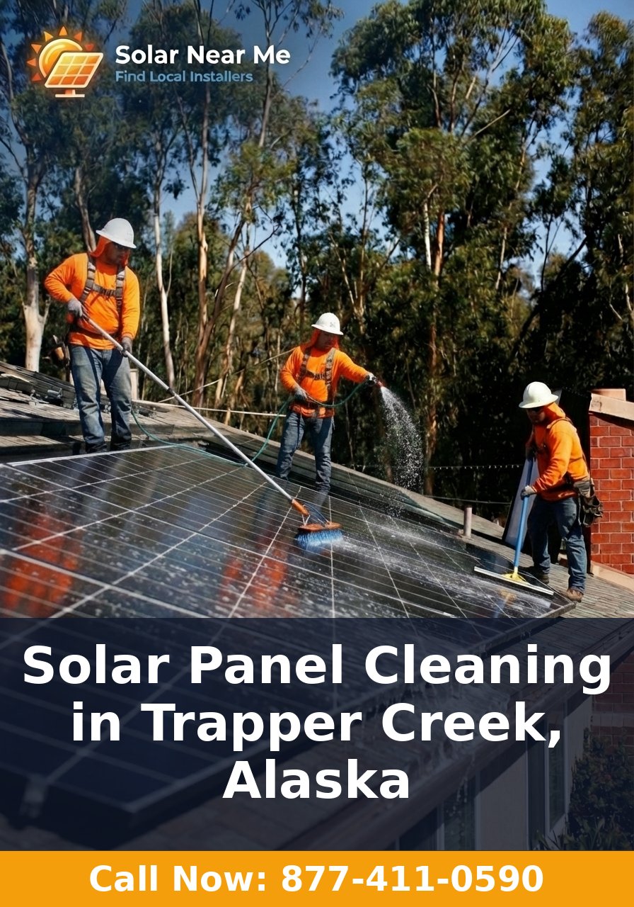 Solar Panel Cleaning in Trapper Creek, Alaska