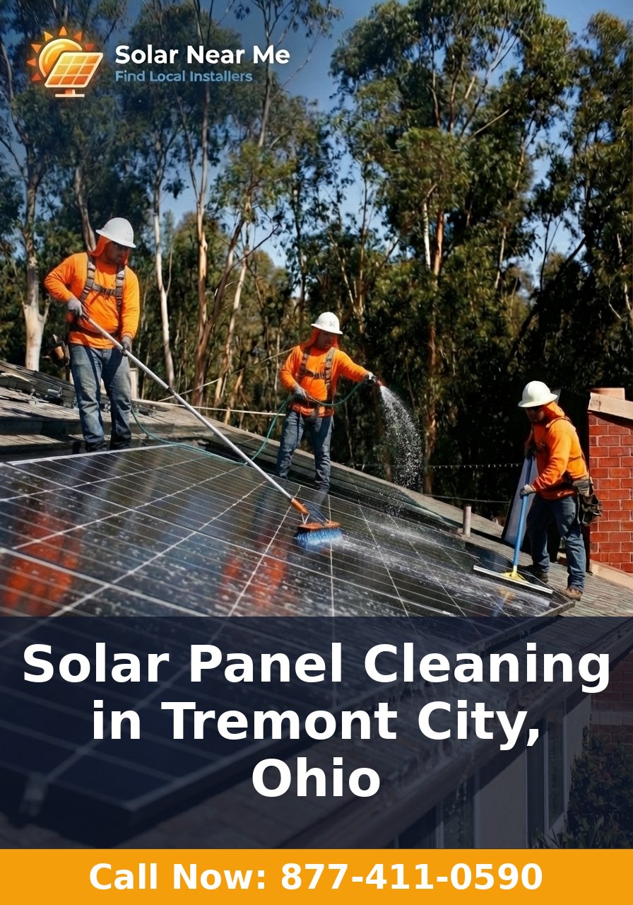 Solar Panel Cleaning in Tremont City, Ohio