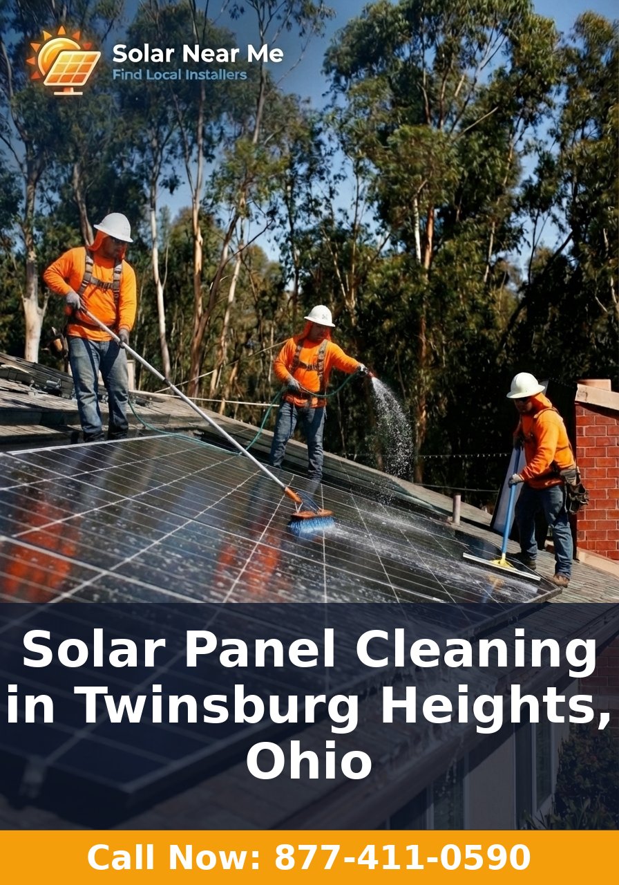 Solar Panel Cleaning in Twinsburg Heights, Ohio