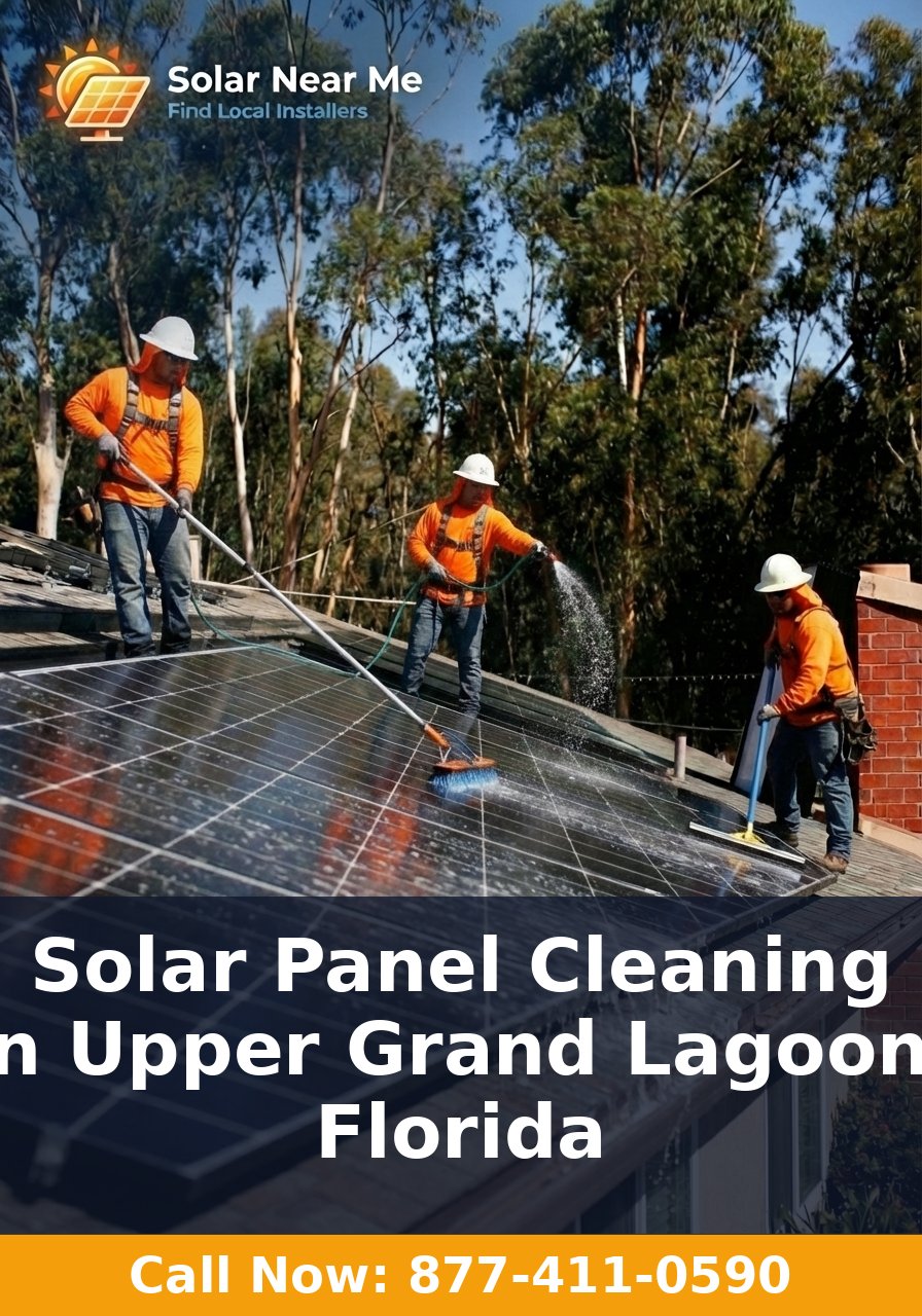 Solar Panel Cleaning in Upper Grand Lagoon, Florida