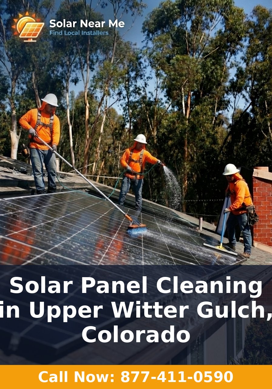 Solar Panel Cleaning in Upper Witter Gulch, Colorado