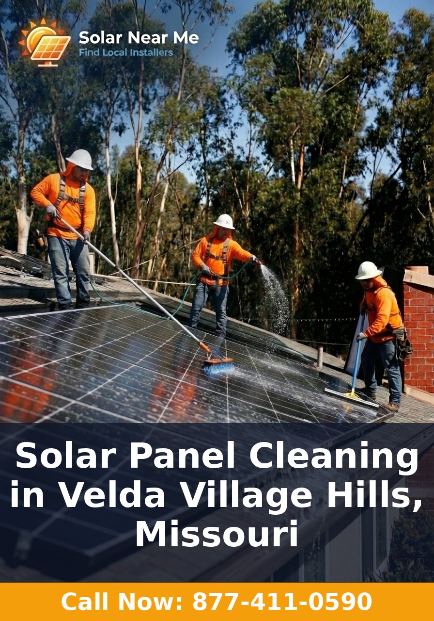 Solar Panel Cleaning in Velda Village Hills, Missouri