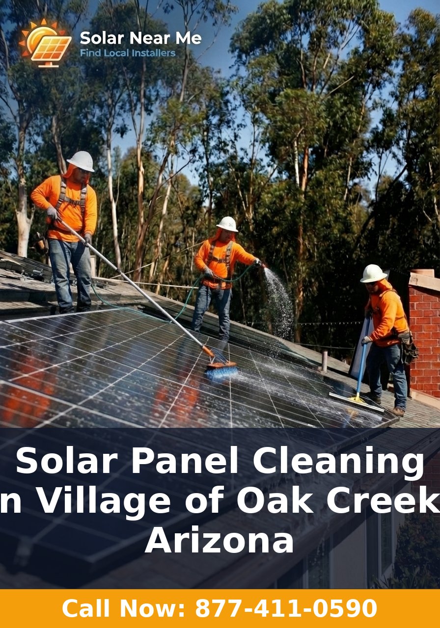 Solar Panel Cleaning in Village of Oak Creek, Arizona