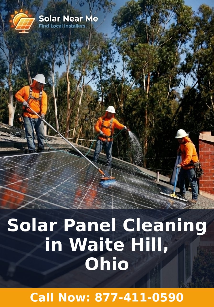 Solar Panel Cleaning in Waite Hill, Ohio