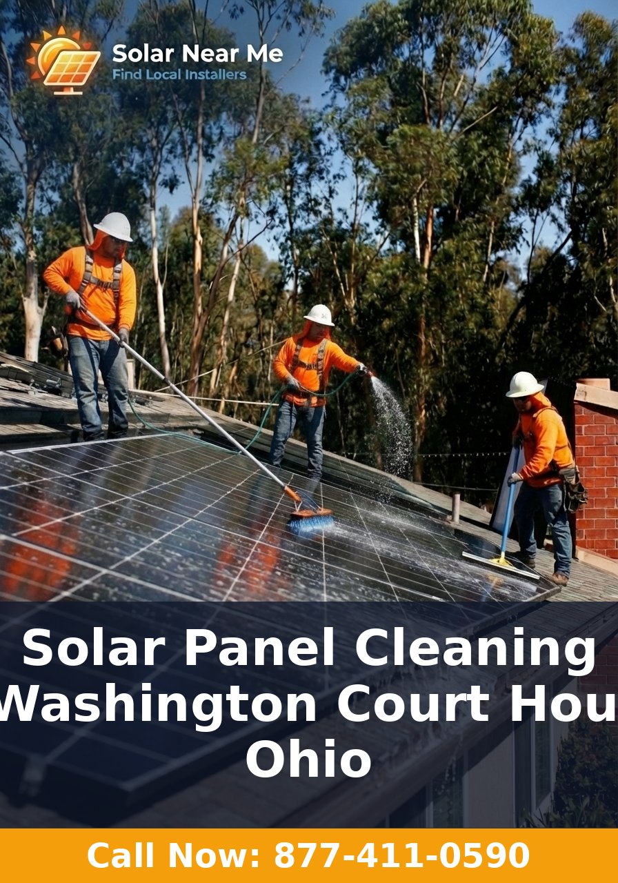 Solar Panel Cleaning in Washington Court House, Ohio