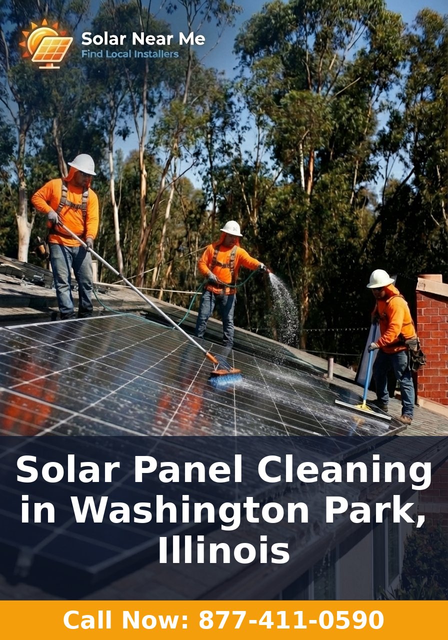 Solar Panel Cleaning in Washington Park, Illinois