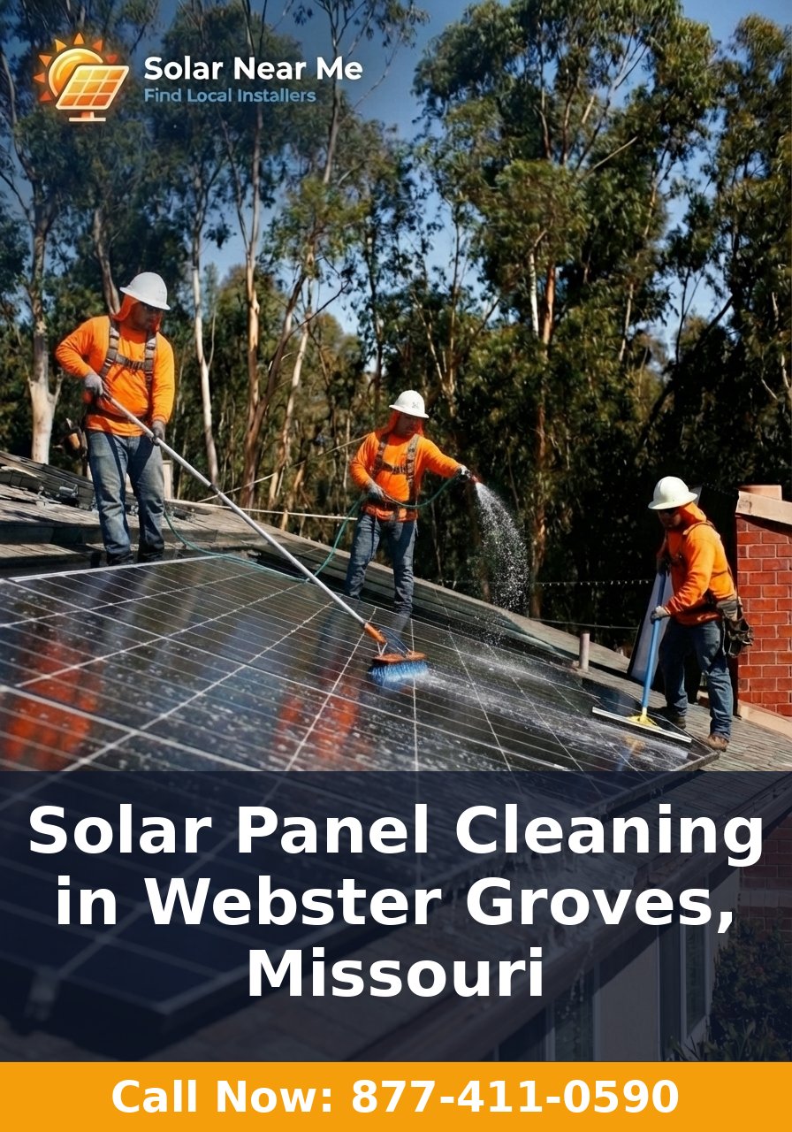 Solar Panel Cleaning in Webster Groves, Missouri