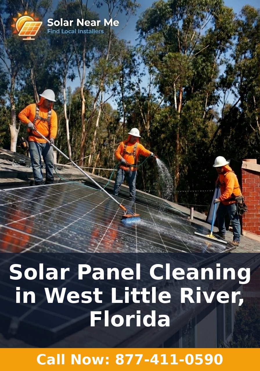 Solar Panel Cleaning in West Little River, Florida