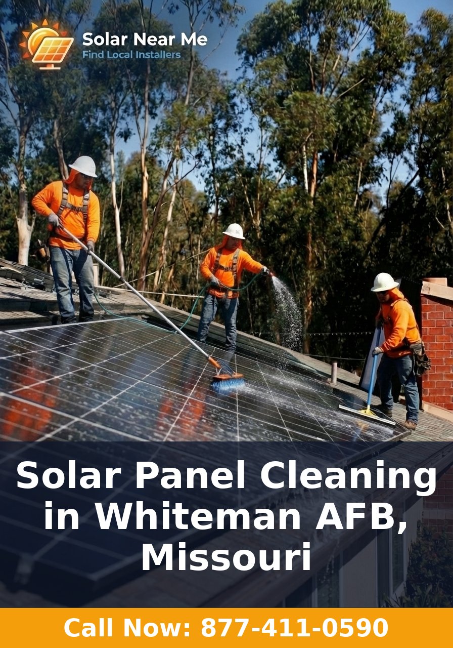 Solar Panel Cleaning in Whiteman AFB, Missouri