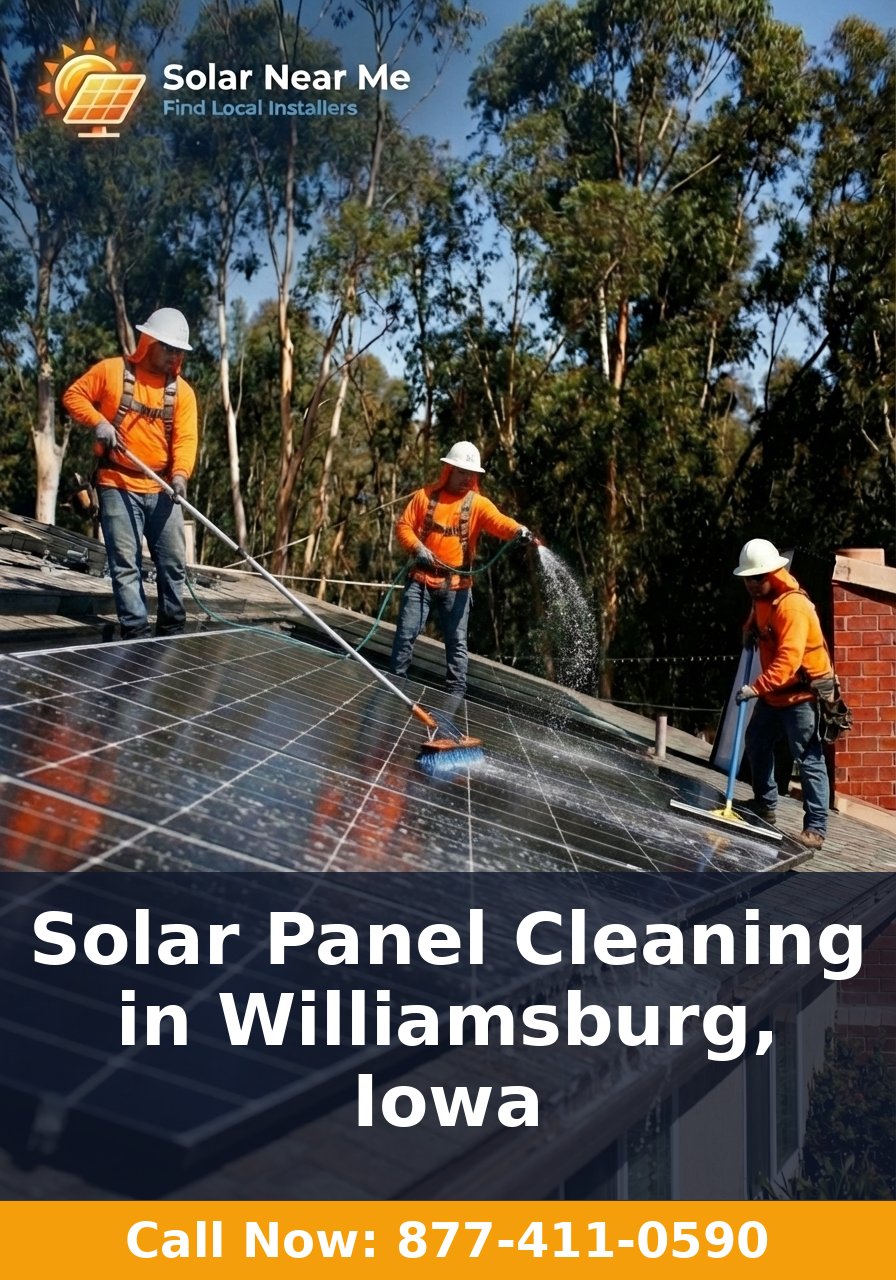 Solar Panel Cleaning in Williamsburg, Iowa