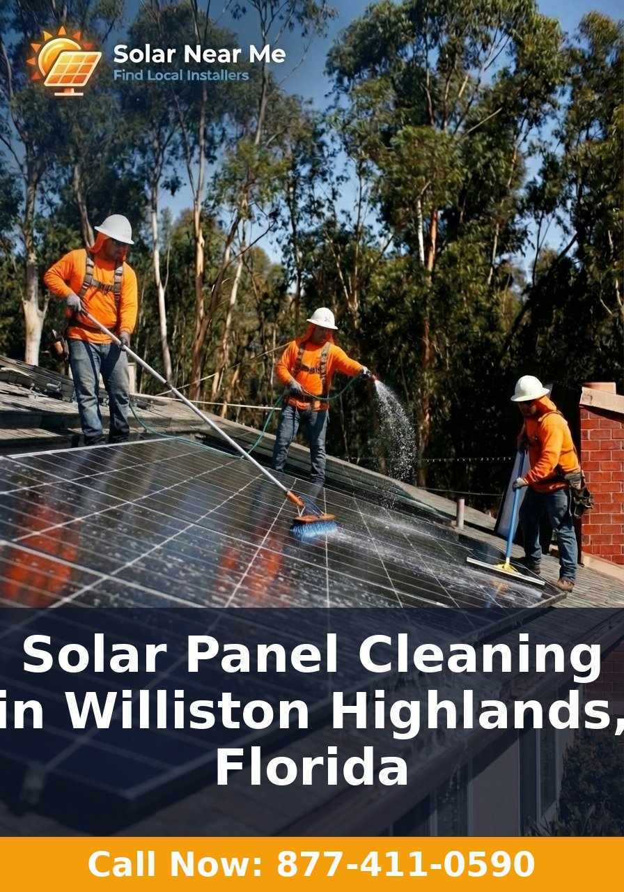 Solar Panel Cleaning in Williston Highlands, Florida