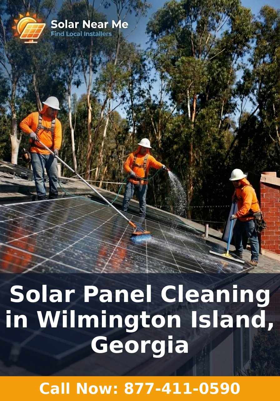 Solar Panel Cleaning in Wilmington Island, Georgia