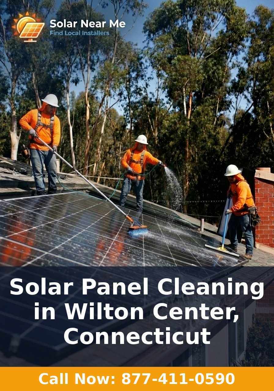 Solar Panel Cleaning in Wilton Center, Connecticut