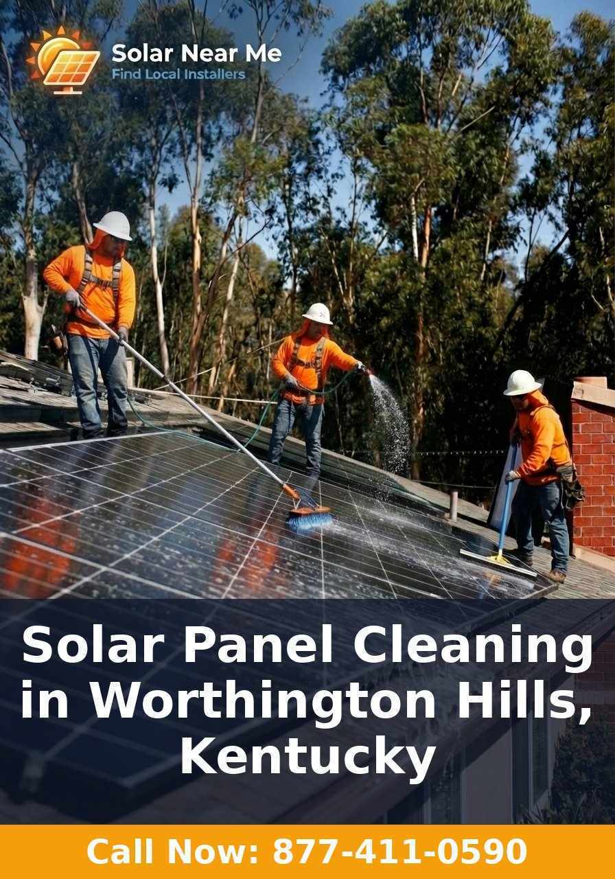 Solar Panel Cleaning in Worthington Hills, Kentucky