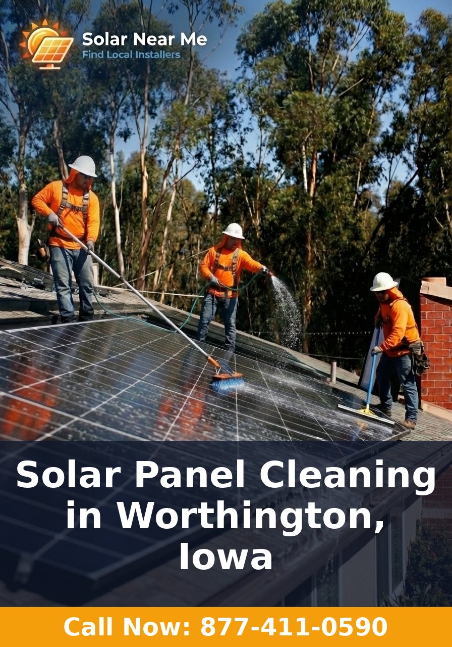 Solar Panel Cleaning in Worthington, Iowa